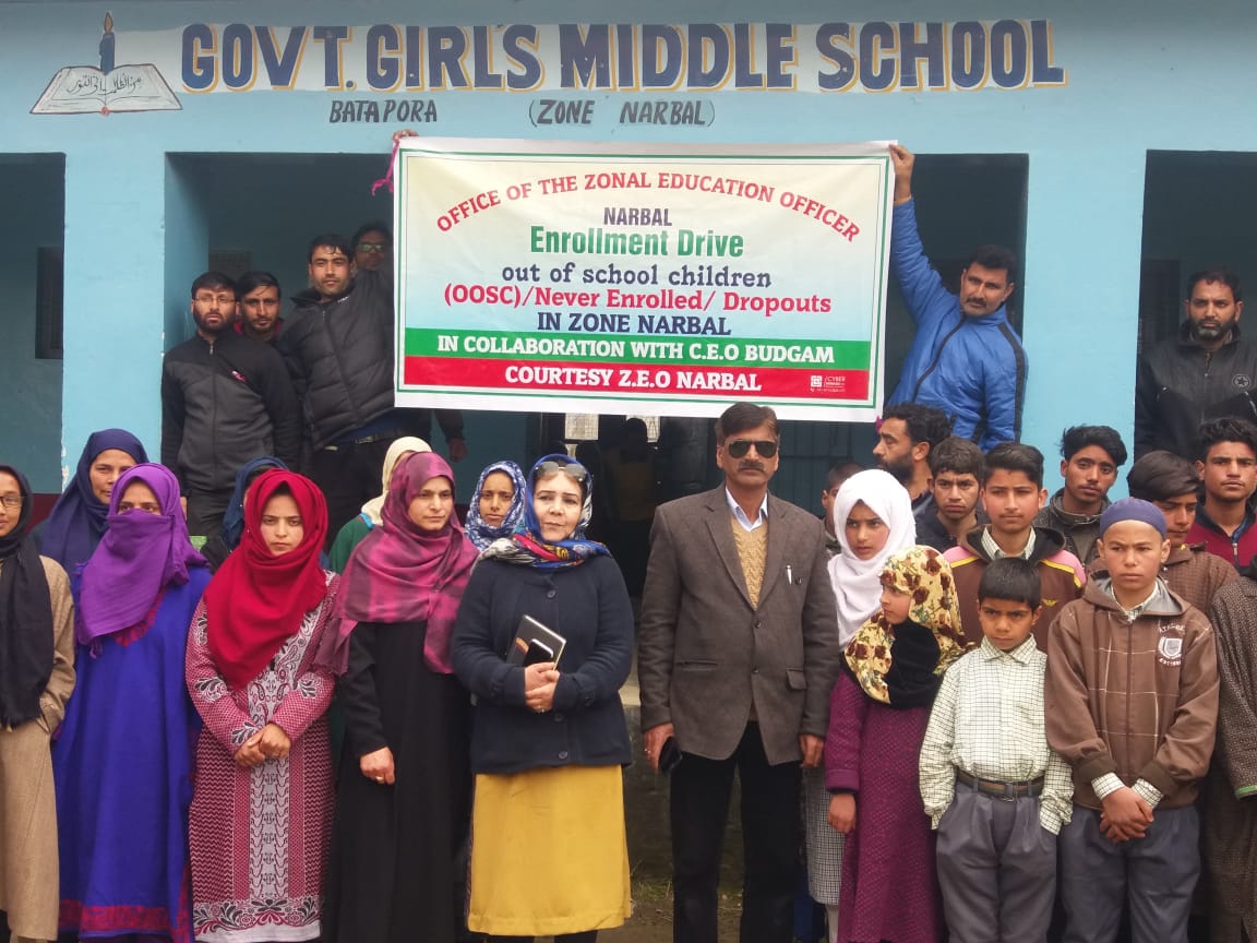 Enrollment Drive for Out of School Children in Zone Narbal